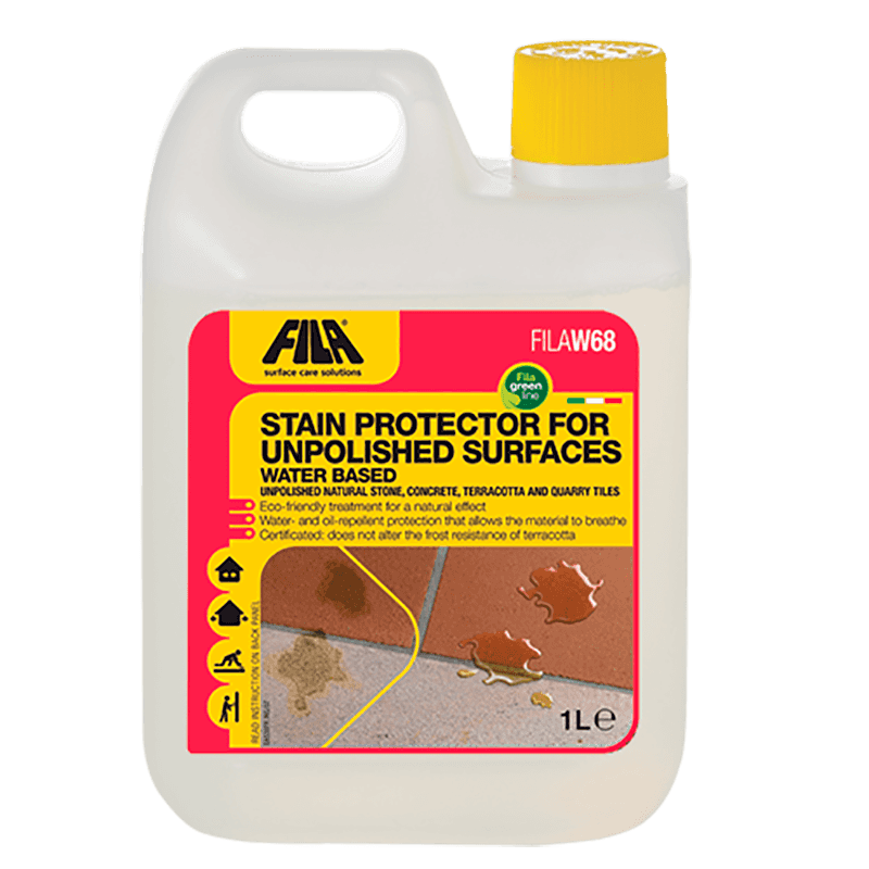 Fila W68 - Water Based Stain Protector For Stone - Bathroom Tiles Direct